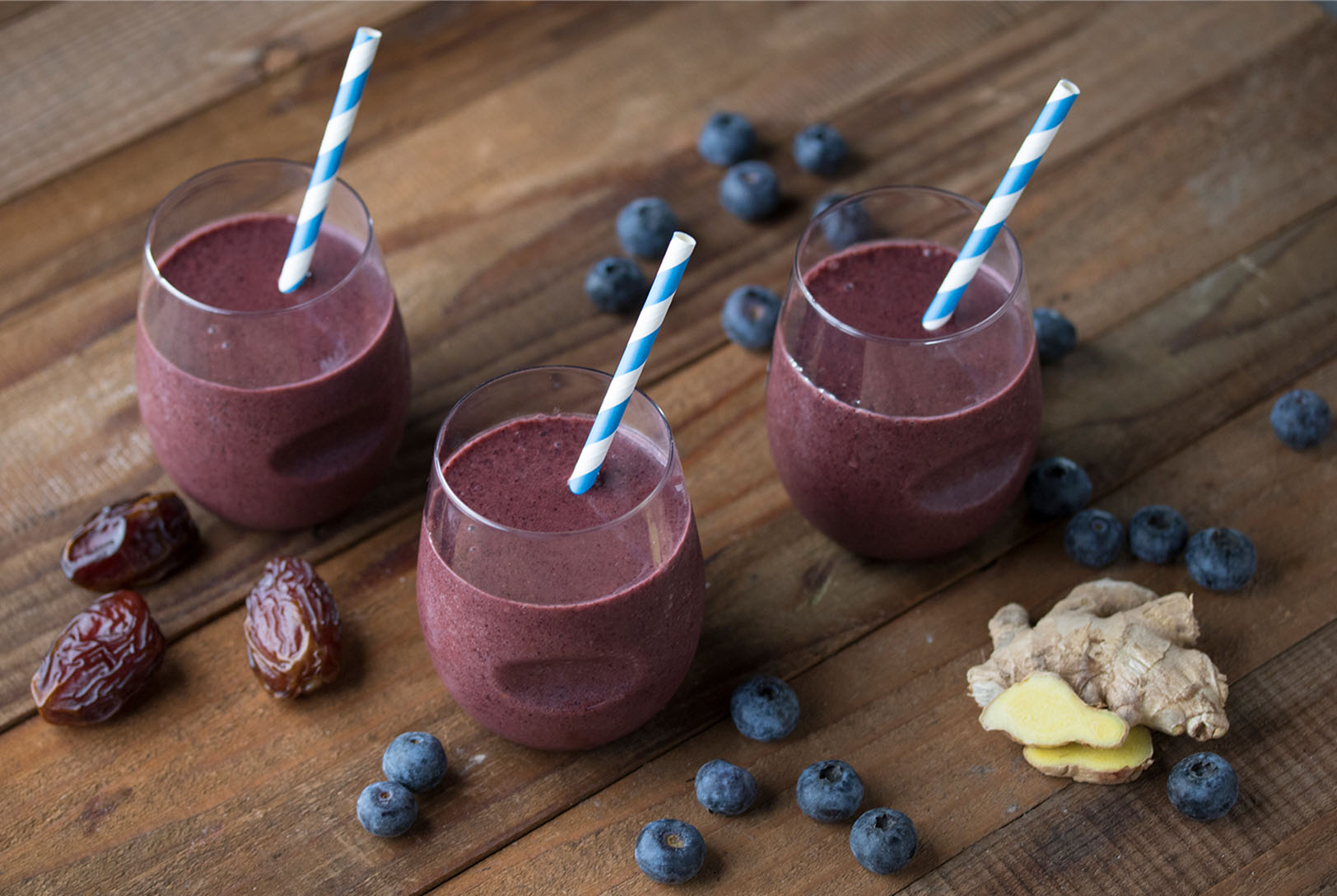 Blueberry Spinach Ginger Date