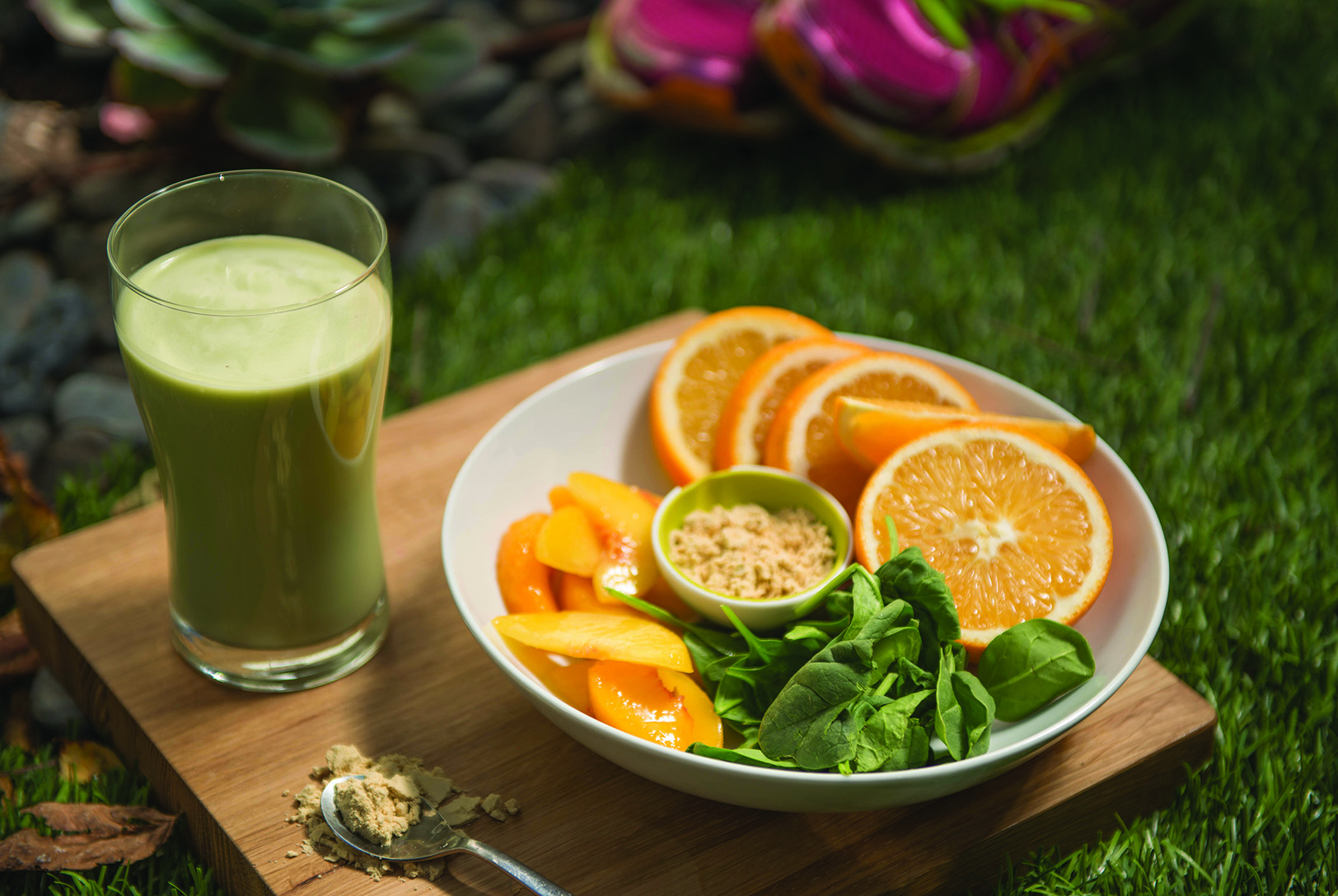 Peaches and Cream Workout Smoothie