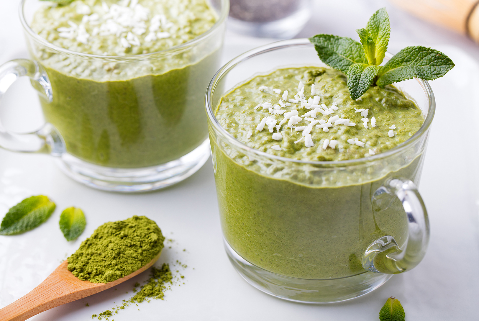 Matcha Chia Seed Pudding
