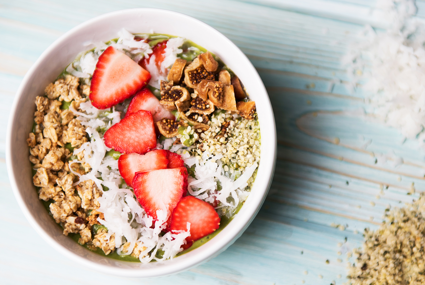 Working Chard Smoothie Bowl