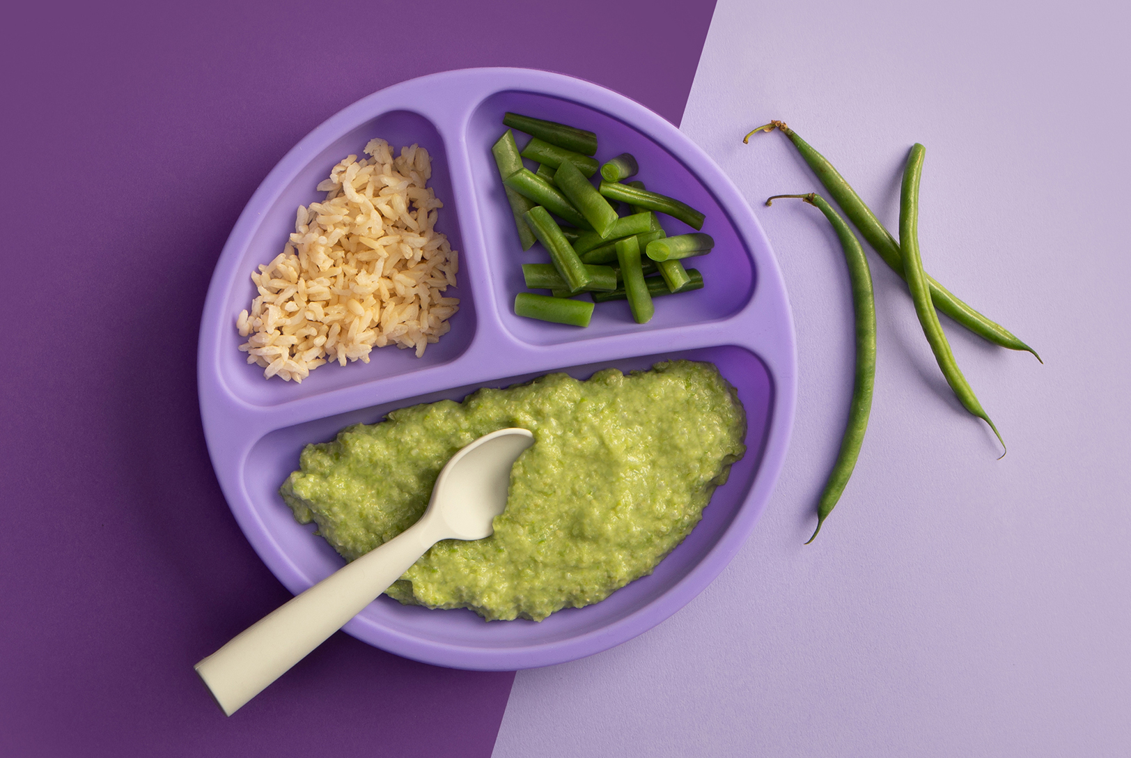 Green Bean and Rice Puree