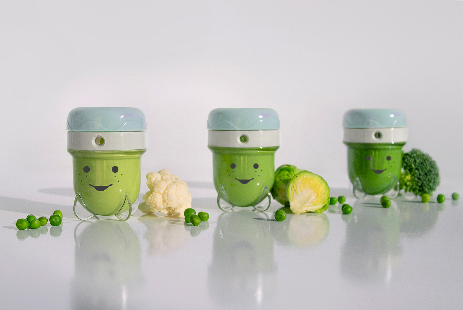 Ombre Green Purees